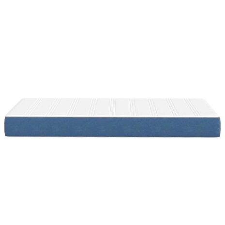 Pocketveringmatras medium 100x200x20 cm stof blauw 4