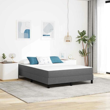 Pocketveringmatras medium 140x200x20 cm stof lichtgrijs 1