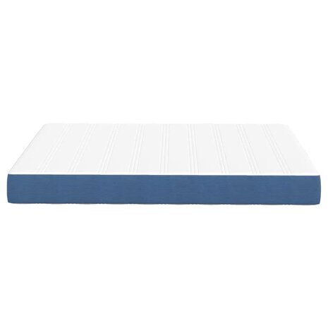 Pocketveringmatras medium 140x200x20 cm stof blauw 4
