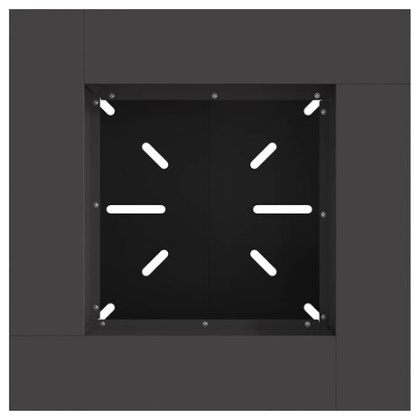 Vuurplaats Zwart 60x60x50 cm van Staal 4