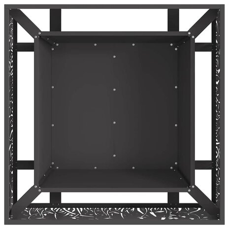 Vuurplaats Vierkant Zwart 80x80x30 cm Staal 4