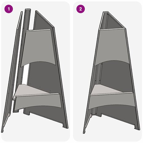 Piramide Vuurplaats 50x45x95 cm Weerbestendig Staal 8