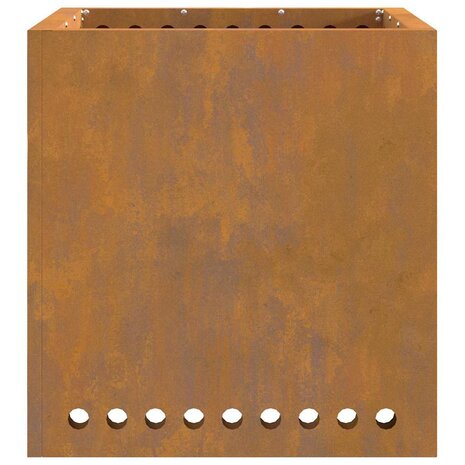 Rookvrije Vuurplaats Vierkant 48x48x50 cm Weerbestendig Staal 4