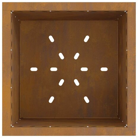 Rookvrije Vuurplaats Vierkant 48x48x50 cm Weerbestendig Staal 5
