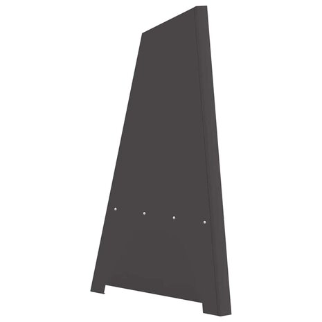 Vuurschaal Piramide Zwart 50x45x95 cm Staal 3