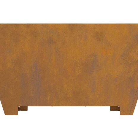 Vierkante Vuurschaal 80x80x40 cm Weerbestendig Staal 8