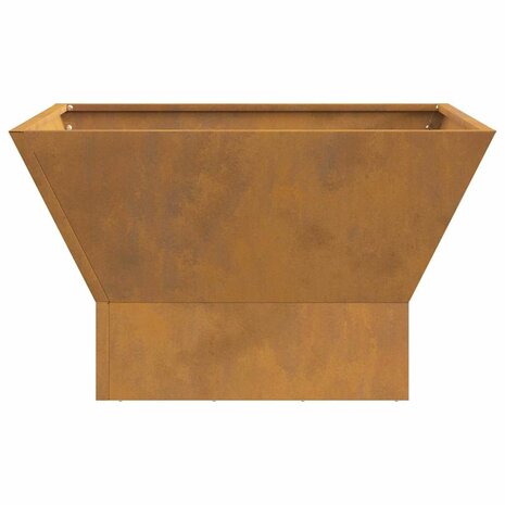 Vuurkorf Vierkant Zwart 60x60x35 cm Weerbestendig Staal 4