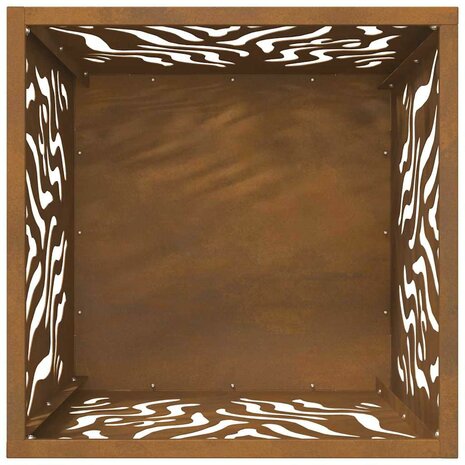 Vuurkorf Vierkant 40x40x40 cm Weerbestendig Staal 5