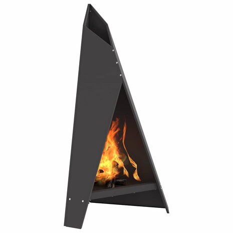 Vuurkorf Piramide 58x36x100 cm Weerbestendig Staal 2
