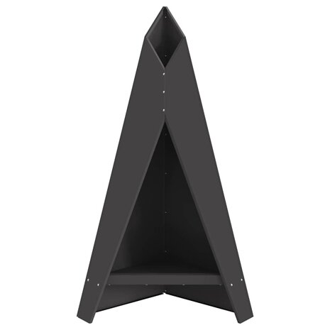 Vuurkorf Piramide 58x36x100 cm Weerbestendig Staal 4