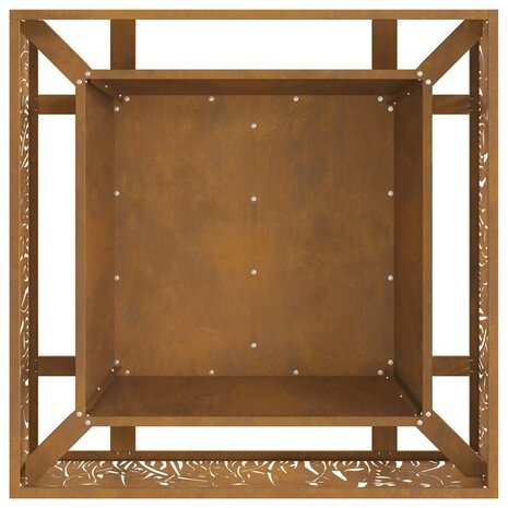Vuurkorf Vierkant 80x80x30 cm Weerbestendig Staal 5