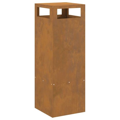 Vierkante Vuurkorf 35x35x100 cm Weerbestendig Staal 5