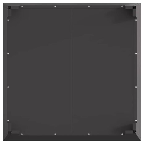 Vuurkorf vierkant 80x80x43 cm staal zwart 7