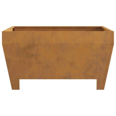 Vuurkorf vierkant 80x80x43 cm cortenstaal 4