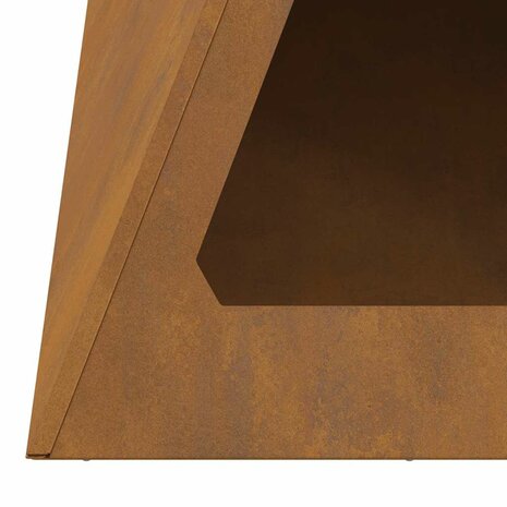 Vuurkorf Piramide 50x50x51 cm Weerbestendig Staal 5