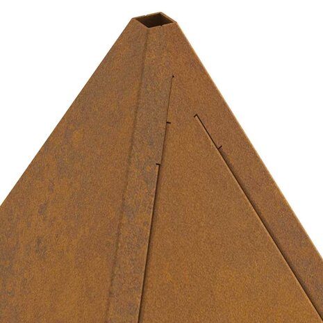 Vuurkorf Piramide 50x50x51 cm Weerbestendig Staal 6