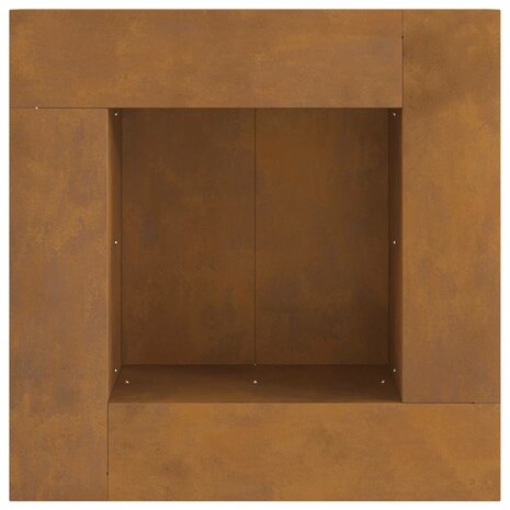 Vuurkorf vierkant 60x60x30 cm cortenstaal 5