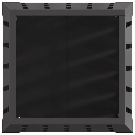 Vierkante Vuurkorf Zwart 50x50x70 cm Staal 3