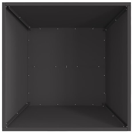 Vuurkorf Vierkant Zwart 60x60x30 cm Staal 4