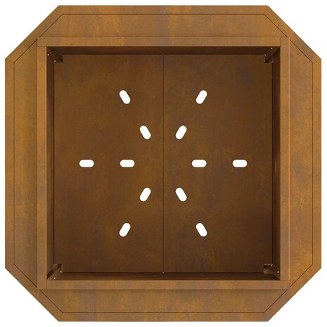 Vuurkorf rookvrij 58x58x51 cm cortenstaal 5