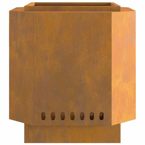 Vuurkorf rookvrij 48x48x51 cm cortenstaal 4