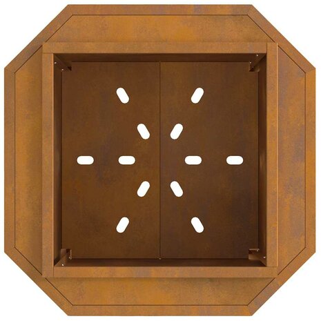 Vuurkorf rookvrij 48x48x51 cm cortenstaal 5