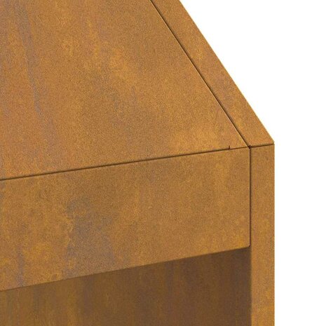 Vuurkorf 50x50x100 cm cortenstaal 8