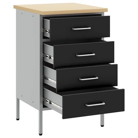 Werkbank 50x55x85 cm staal zwart 3