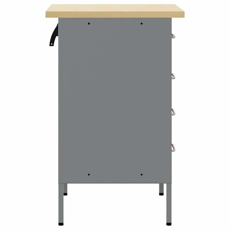 Werkbank 50x55x85 cm staal rood 6