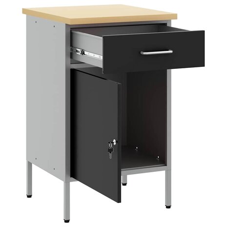 Werkbank 50x55x84 cm staal zwart 3