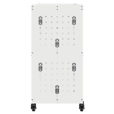 Gereedschapswagen Wit 75 x 35 x 73 cm Poedergecoat staal 5