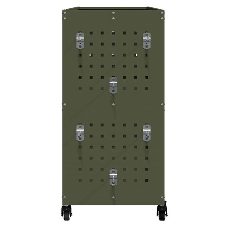 Gereedschapswagen Olijfgroen 75 x 35 x 73 cm Poedergecoat staal 5