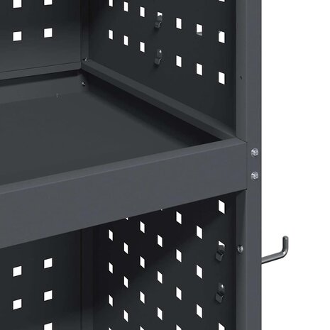 Gereedschapswagen Antraciet 65 x 35 x 111 cm Poedergecoat staal 7