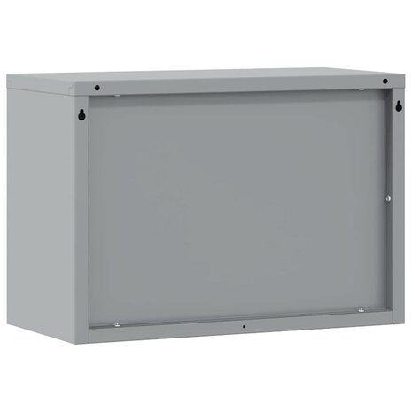 Gereedschapskast wamdmontage met gasliftdeur 50x25x35 cm zwart 4