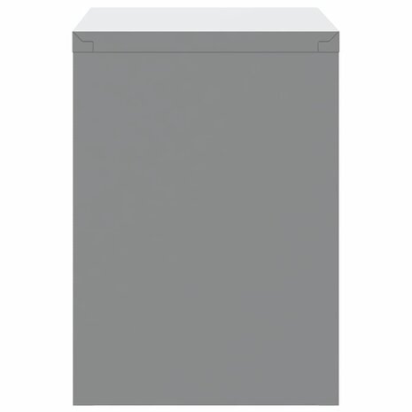 Gereedschapskast wamdmontage met gasliftdeur 50x25x35 cm zwart 6