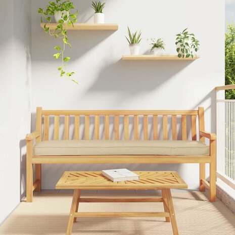 Ligbedkussens voor Bank 2 stuks Beige 200x40x8 cm Oxford Stof 1