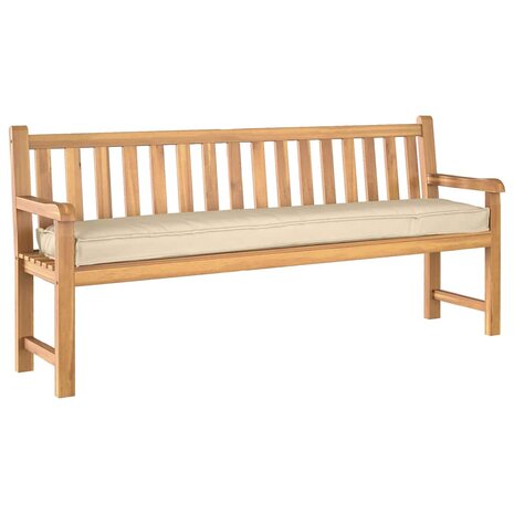 Ligbedkussens voor Bank 2 stuks Beige 200x40x8 cm Oxford Stof 2
