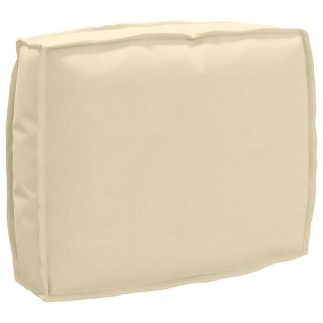 Palletkussen rugleuning 50x40x12 cm oxford stof beige 1