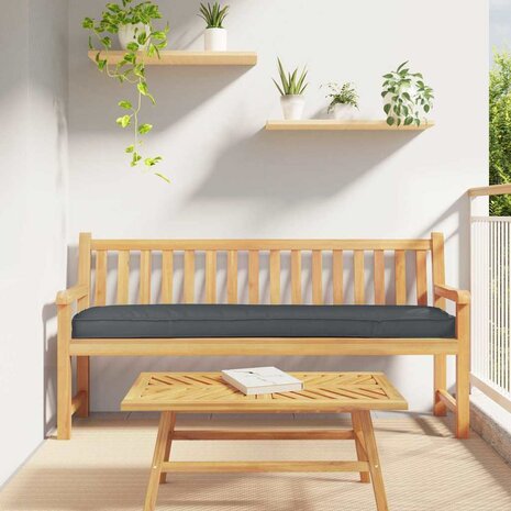 Palletkussen bank 180x40x8 cm oxford stof antraciet 1