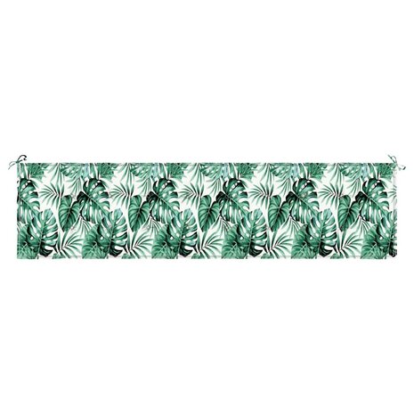 Tuinbankkussen 200x50x4 cm bladpatroon oxford stof 3