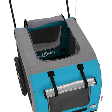 Blauwe Huisdierenwagen Blauw Polyester, Metaal 124 x 53 x 53 cm 5