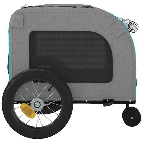 Blauwe Huisdierenwagen Blauw Polyester, Metaal 124 x 53 x 53 cm 8