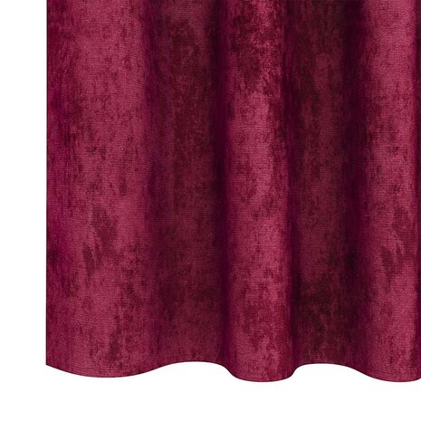 Velours Gordijnen 2 stuks met Oogjes Bordeauxrood 225x140 cm 4