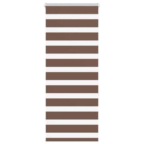 Zebra rolgordijn 55x150 cm stofbreedte 50,9 cm polyester bruin 1