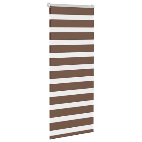 Zebra rolgordijn 55x150 cm stofbreedte 50,9 cm polyester bruin 3