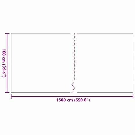 Kunstgras 1x15 m 30 mm zwart 7