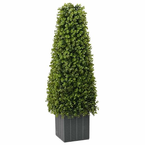 Kunstplant eucalyptusboom met pot 27x27x90 cm groen 1