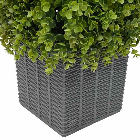 Kunstplant eucalyptusboom met pot 27x27x90 cm groen 4