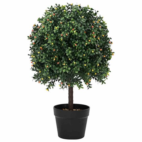 Kunstboom met Fruit en Pot 35x50 cm Groen 1