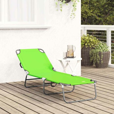 Opvouwbaar Ligbed Draagbaar Groen 600D Oxford Stof 2